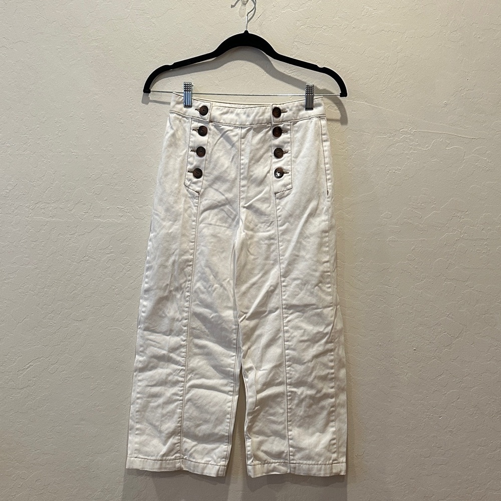 Massimo Dutti Cream Women's Bermudas